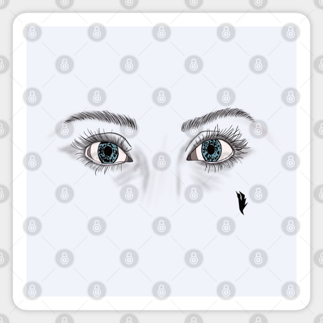 BEAUTIFUL EYES OF A WOMAN Sticker by Bird